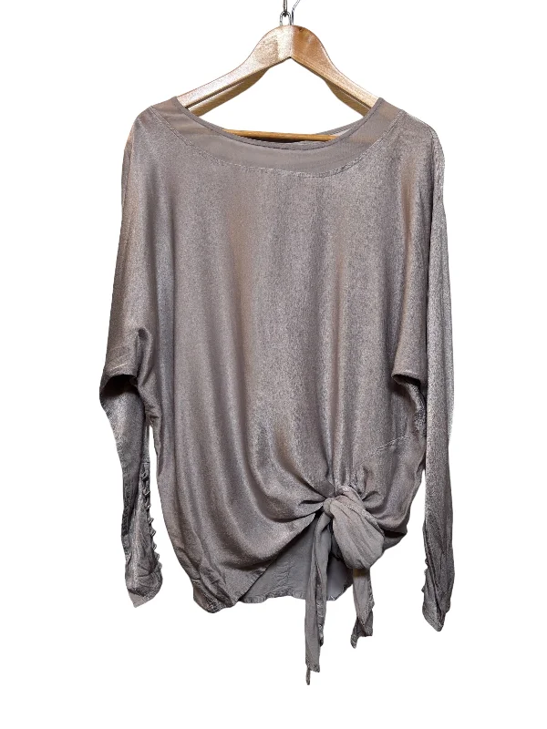 Womens Ghost Grey long Sleeve Top (Size XL)