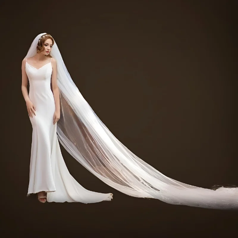 Two Tier Cathedral Wedding Veil (100cm - 500cm)