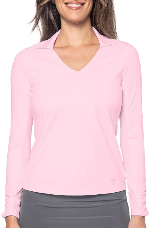 Rose Pink Long Sleeve Lisa Sport Polo