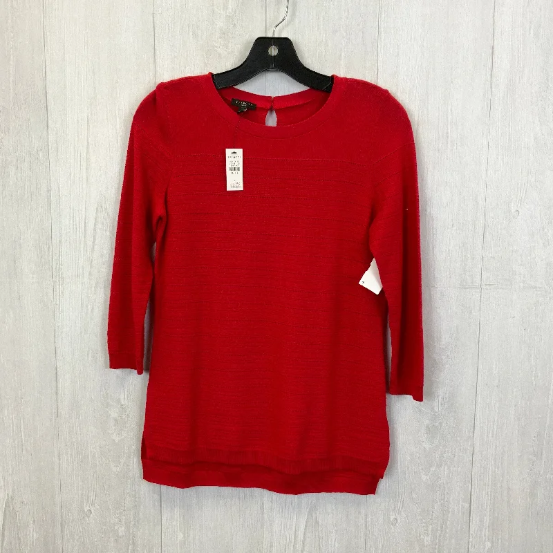 Top 3/4 Sleeve By Talbots In Red, Size: S