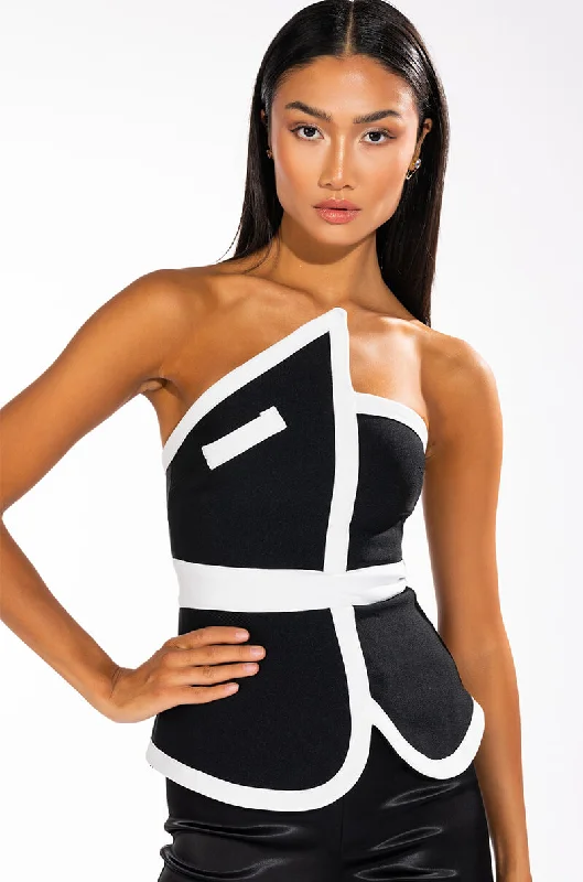 AUDREY STRAPLESS BANDAGE TOP