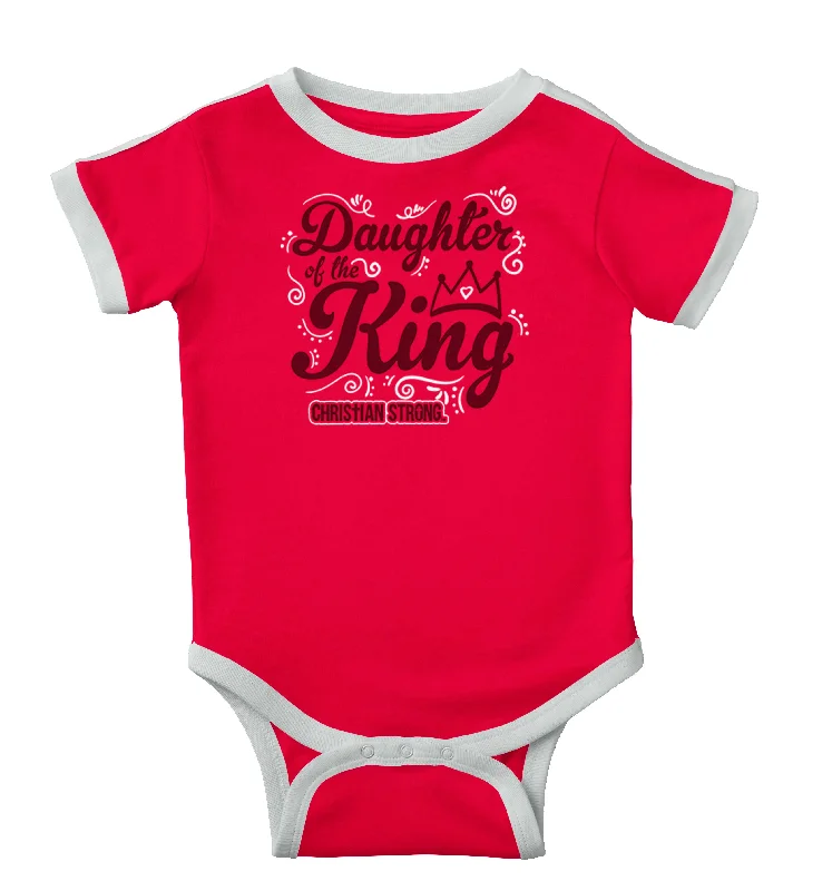 Daughter Of The King Ringer Romper Bodysuit