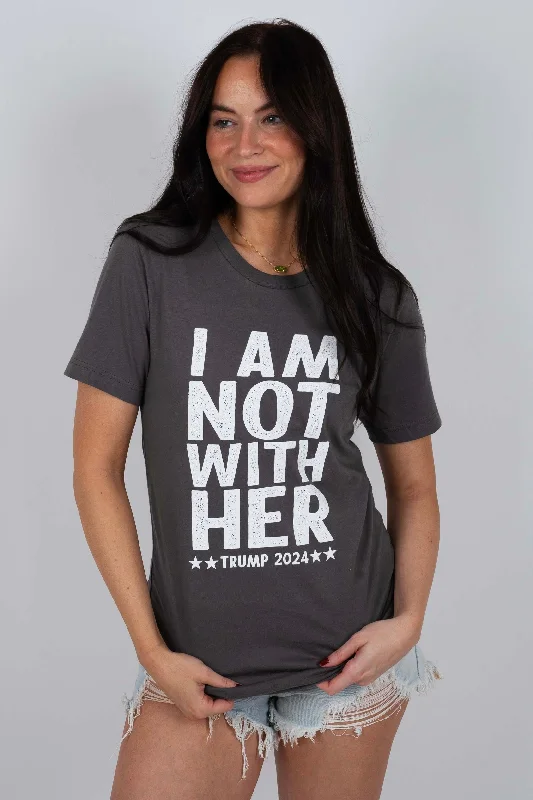 I'm Not With Her Graphic Tee (Grey)