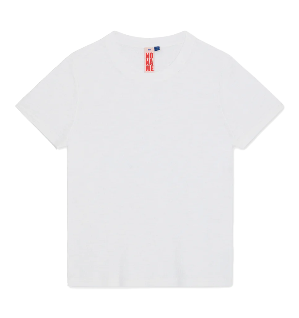 NO NAME ME-Crewneck Tee White