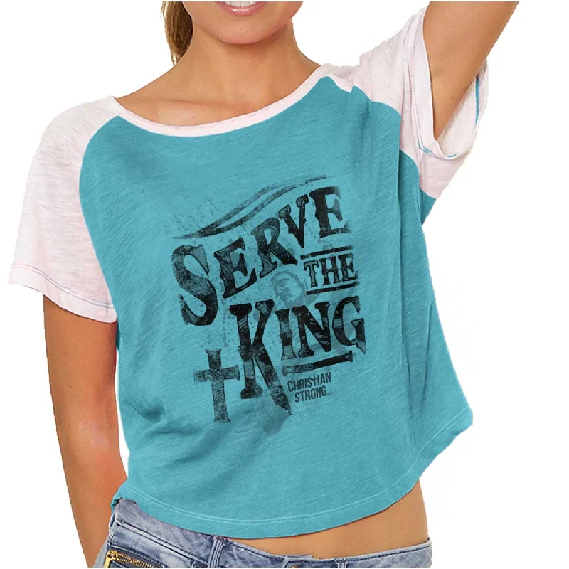 Serve The King Jesus Christ Vintage T Shirts