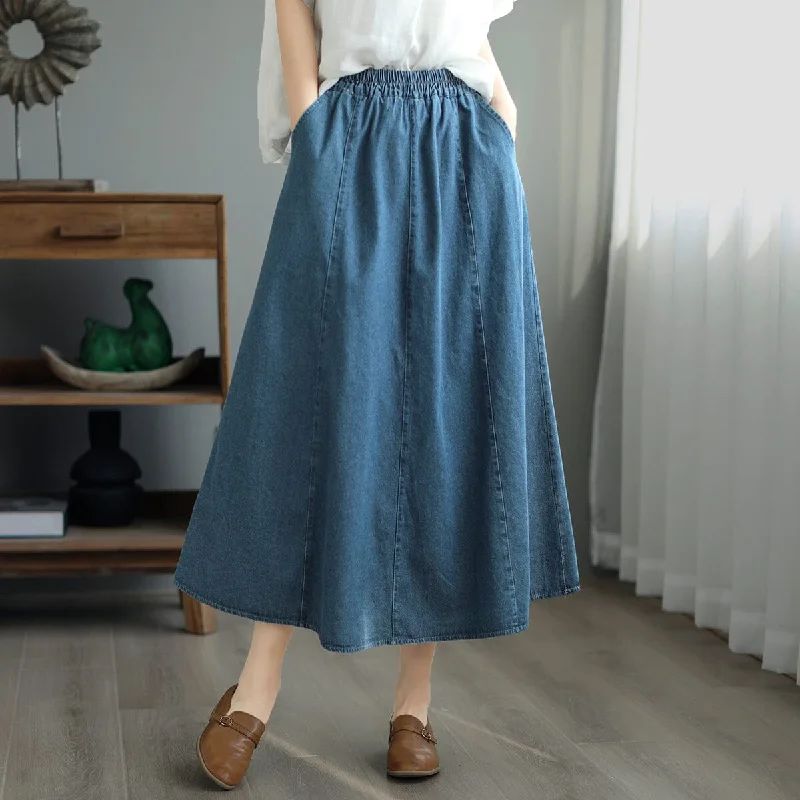 2023 Summer Casual A-Line Loose Denim Skirt