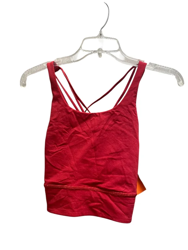 Athletic Bra By Lululemon In Red, Size: 12