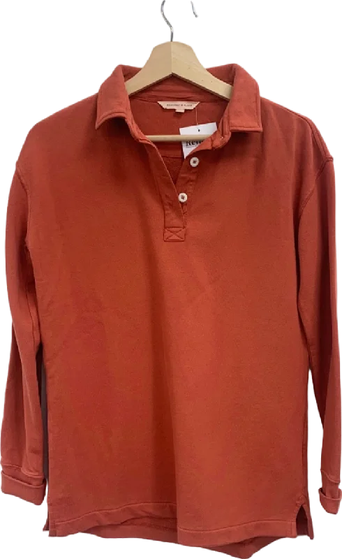 Beaufort & Blake Red Long Sleeve Polo Shirt UK XS