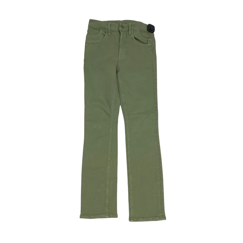 Jeans Skinny By Mother Jeans In Green Denim, Size: 2