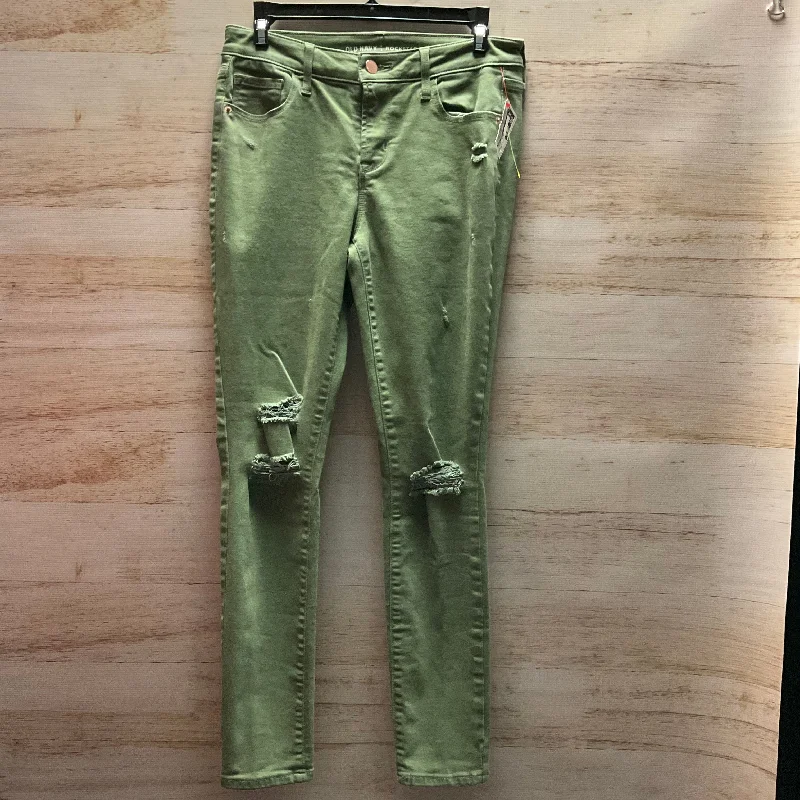 Jeans Skinny By Old Navy In Green, Size: S