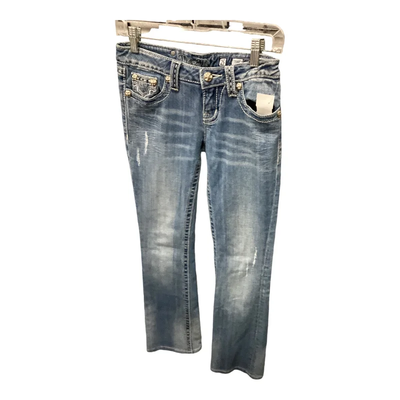 Jeans Straight By Miss Me In Blue Denim, Size: 2