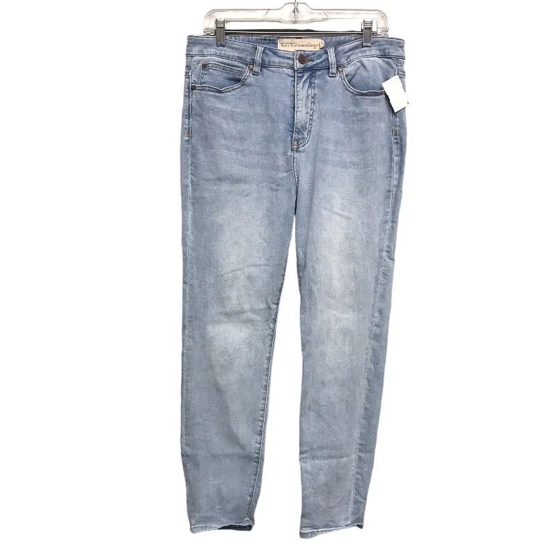 Jeans Straight By Soft Surroundings In Blue Denim, Size:10