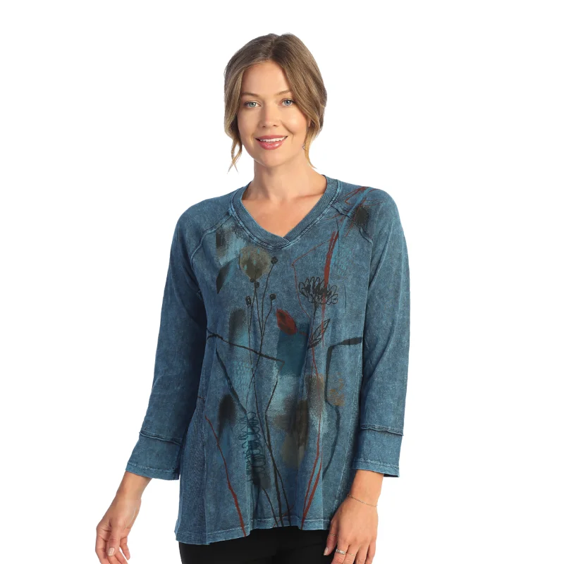 Jess & Jane "Wind Song" Mineral Washed Top - M75-1781 - Size L