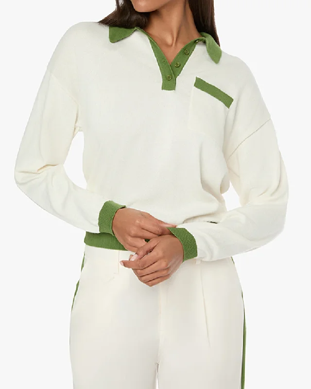 Oversized Long Sleeve Polo