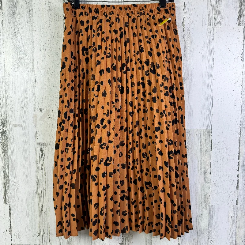 Skirt Midi By A Glow In Animal Print, Size: M