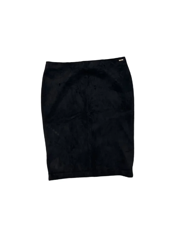 Skirt Midi By Tahari By Arthur Levine In Black, Size: Xl