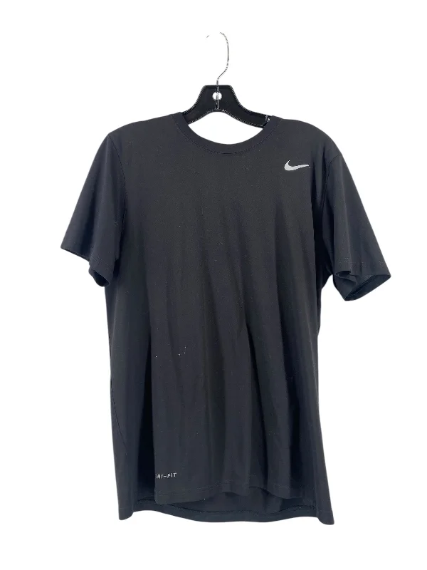 Top Short Sleeve By Nike In Black, Size: M