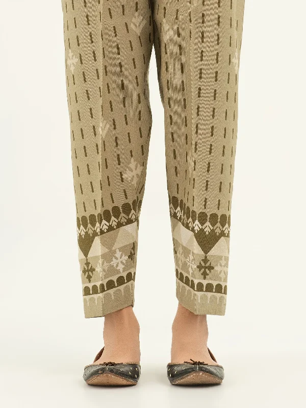 Printed Khaddar Trousers(Pret)