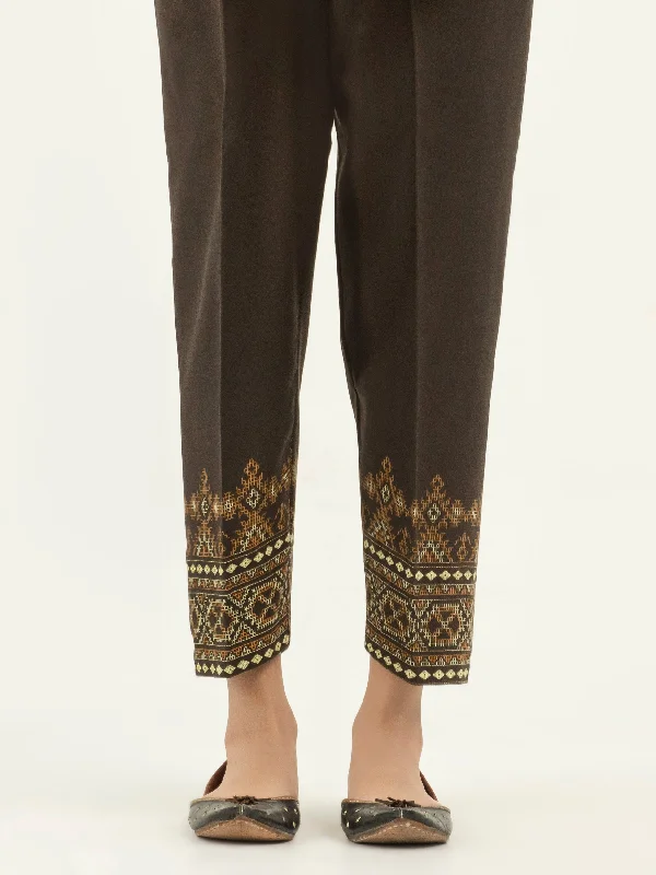 Printed Khaddar Trousers(Pret)