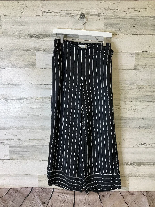 Pants Wide Leg By Loft In Black & White, Size: S