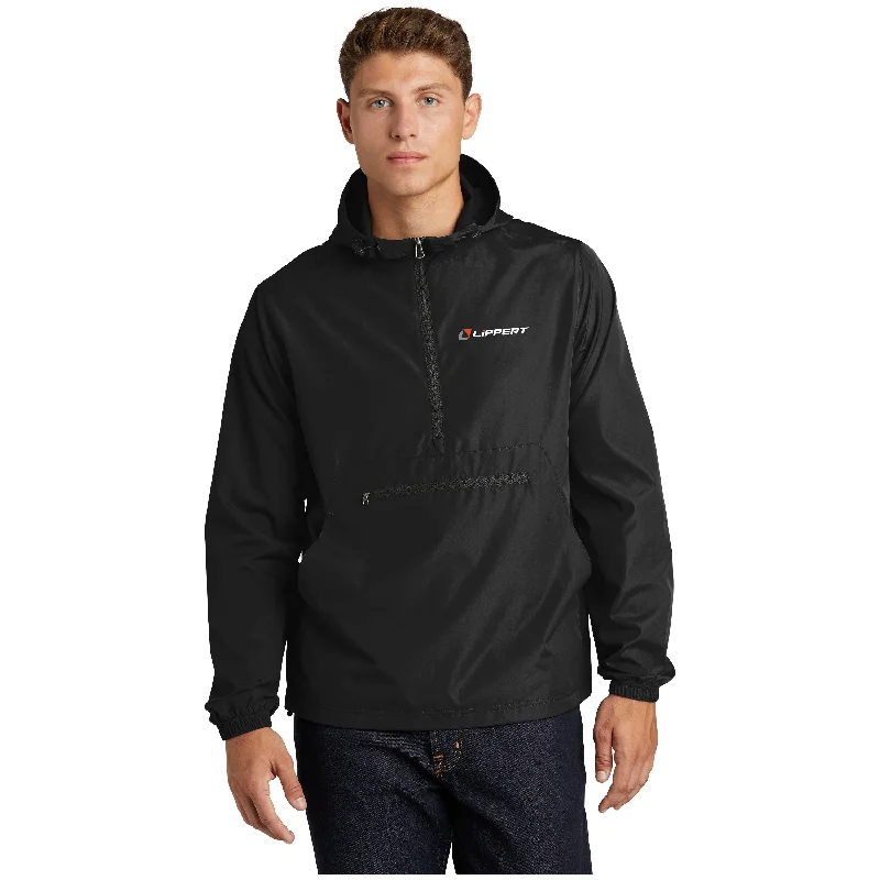 1/4 Zip - Anorak Windbreaker Black