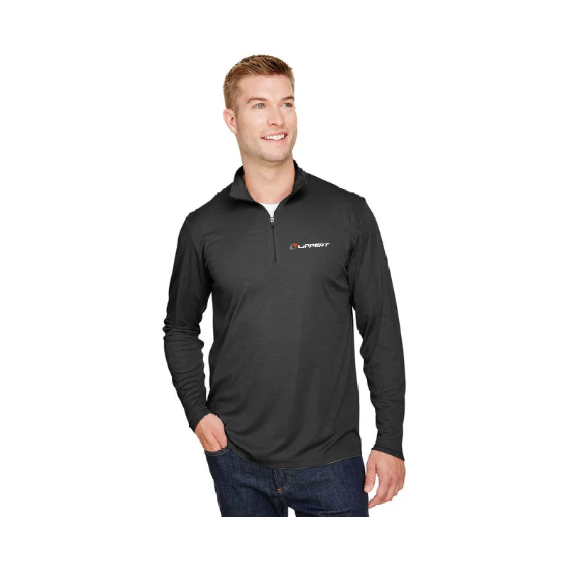 1/4 Zip - Dri Fit - Black Heather