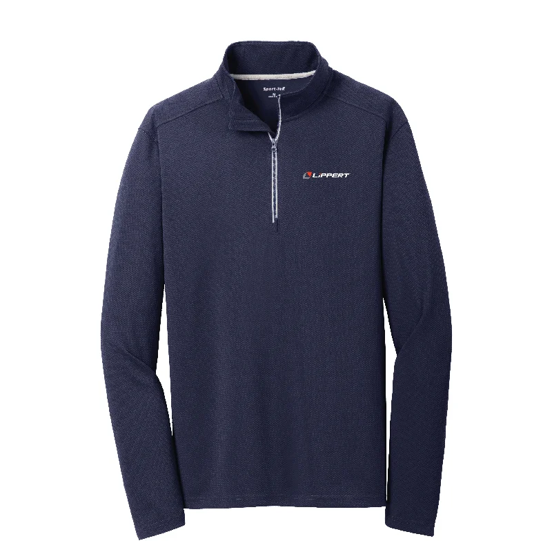 1/4 Zip - Dri Fit - Navy with Grey Zipper