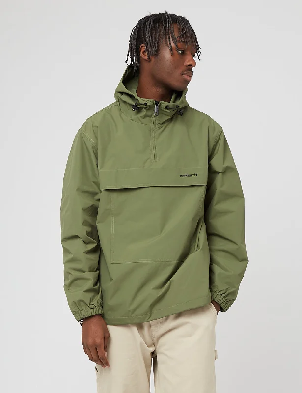 Carhartt-WIP Windbreaker Pullover Jacket - Dollar Green/Black