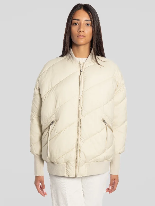 Bomber Oversize Imbottito Beige