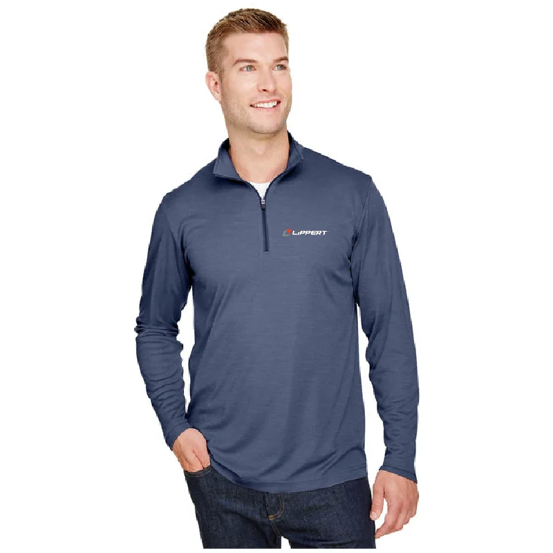 1/4 Zip - Dri Fit - Navy Heather