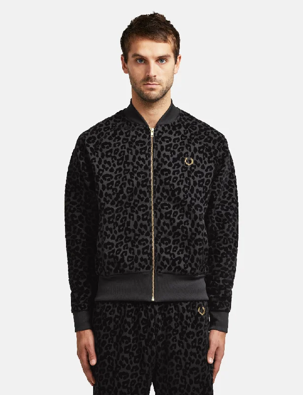 Fred Perry x Miles Kane Leopard Print Track Jacket - Miles Leopard