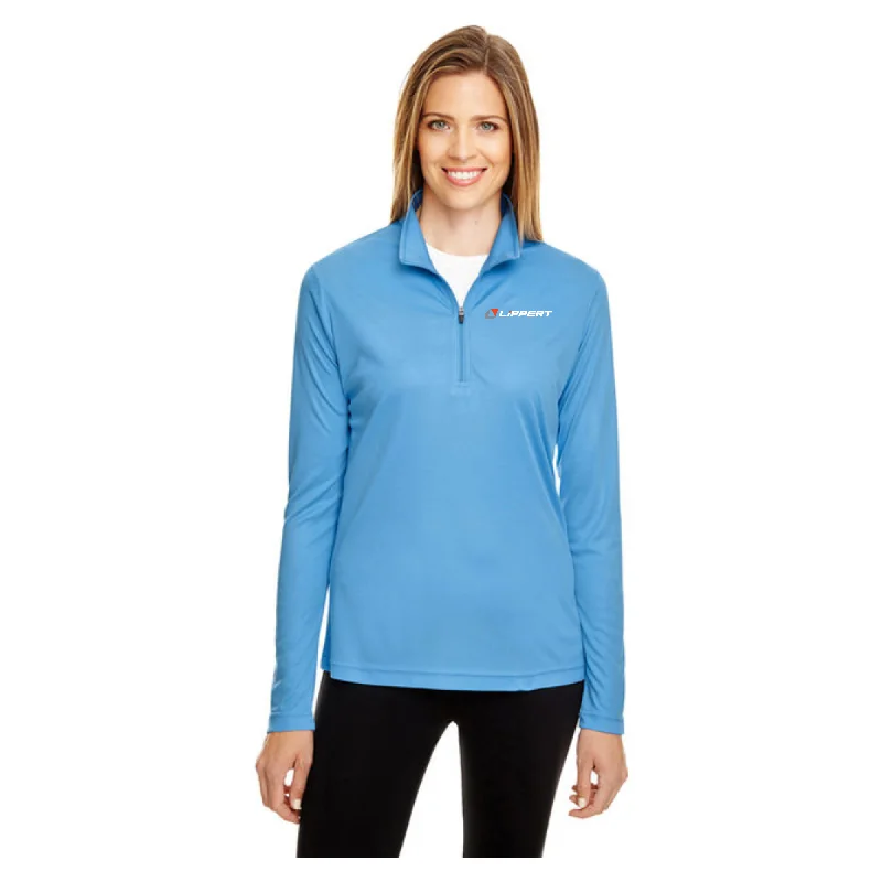 Ladies 1/4 Zip - Carolina Blue