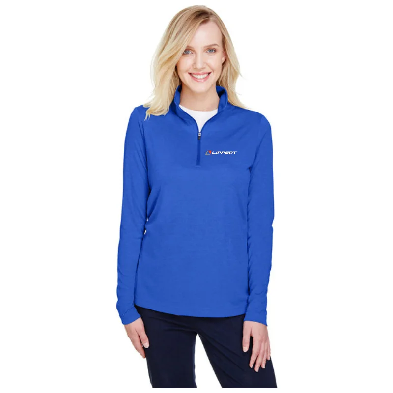 Ladies 1/4 Zip - Sport Royal Heather