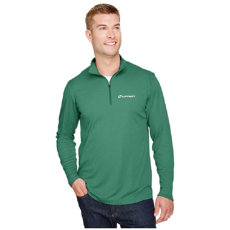 1/4 Zip - Dri Fit - Green Heather