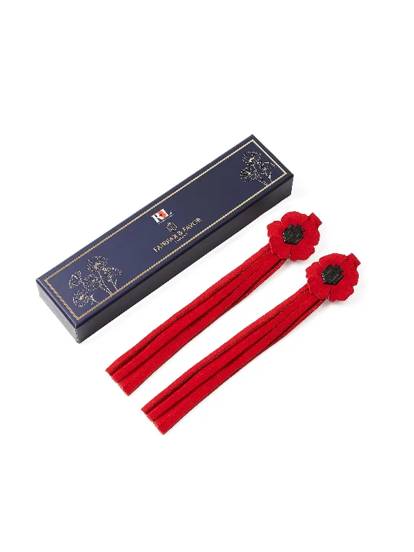 Remembrance Day Poppy Tassels