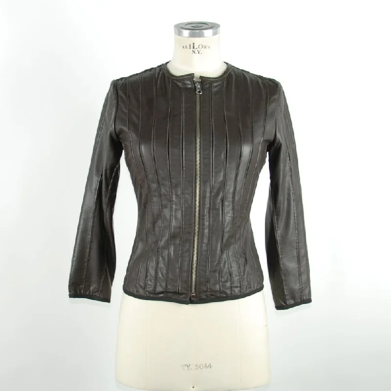 Sleek Black Leather Jacket For Elegant Evenings