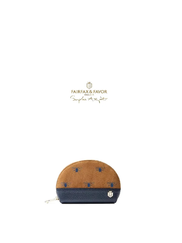 Sophie Allport Bee Tan Suede Coin Purse