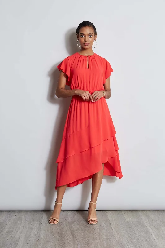 T-Tahari Keyhole Midi Dress