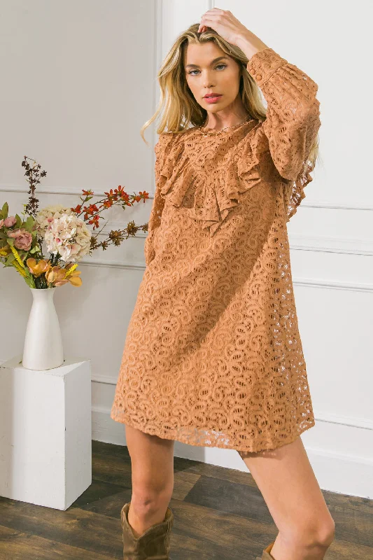 SWEET SOPHISTICATION LACE MINI DRESS