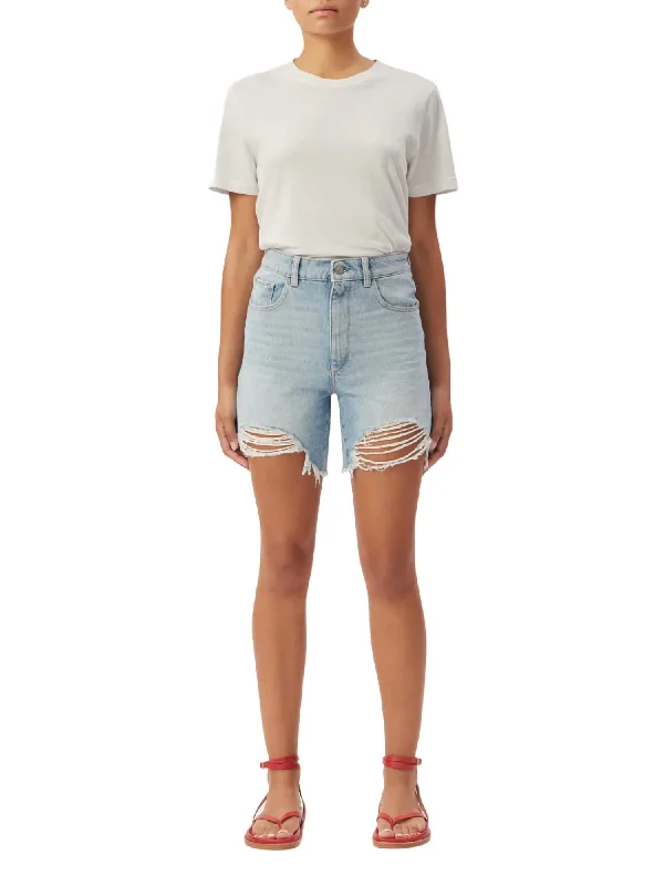 Emilie High Rise Vintage Shorts In Fountain