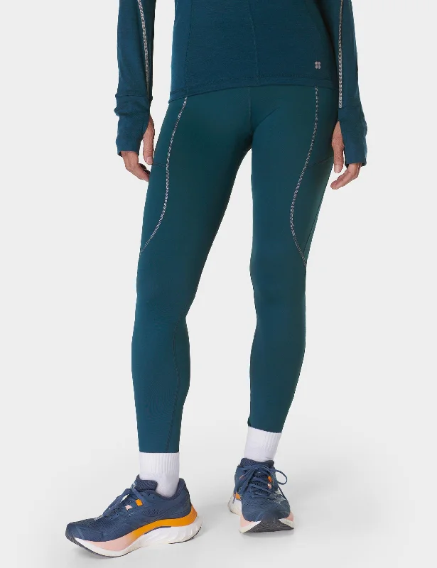 Therma Boost Running Leggings - Deep Green