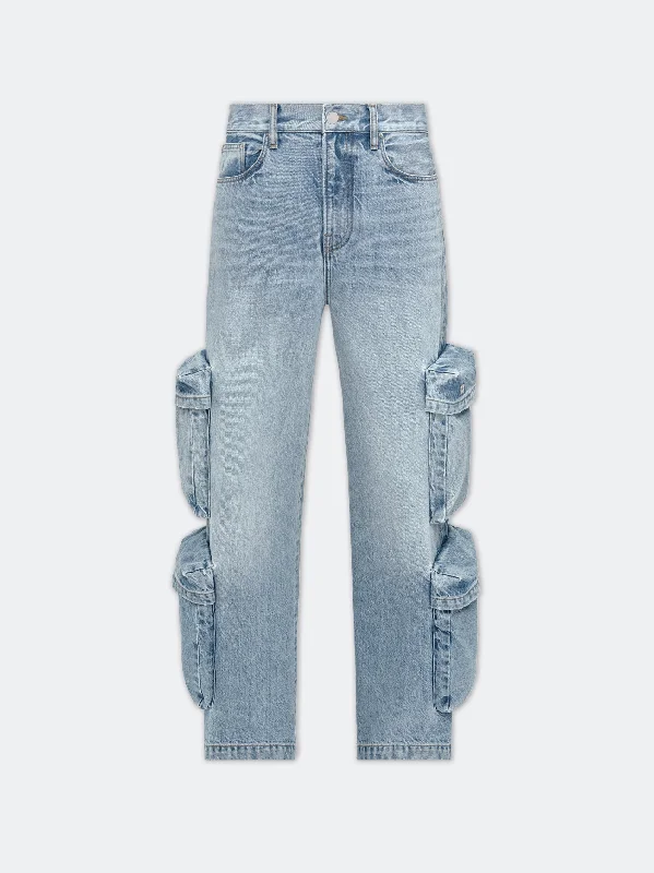 WOMEN - WOMEN'S BAGGY CARGO JEAN - ANTIQUE INDIGO